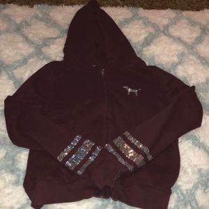 Maroon Victoria Secret jacket